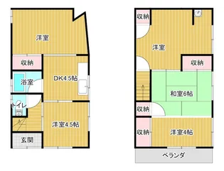 愛媛県今治市矢田【一戸建】の間取り