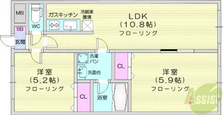 ライフシティ【2階】の間取り