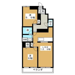 リバーシティ七番館【3階】の間取り