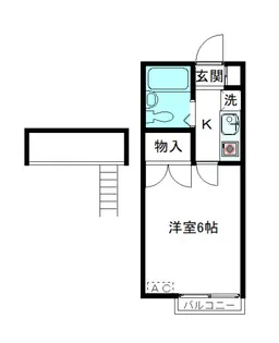 アストレア・ハイツイナモチ【2階】の間取り