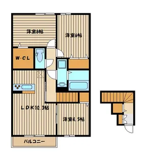 東京都練馬区南大泉3【アパート】の間取り