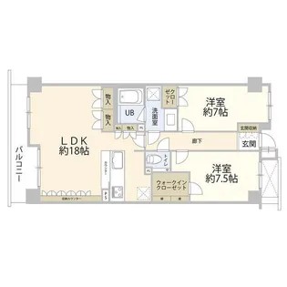 コスモ池田山公園(0005298)【3階】の間取り