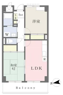 ローゼンハイム夕陽丘【8階】の間取り