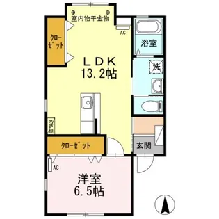新潟県長岡市石動南町【アパート】の間取り