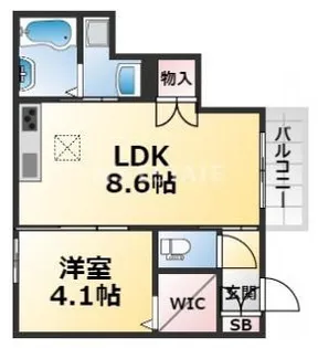 クレール【1階】の間取り
