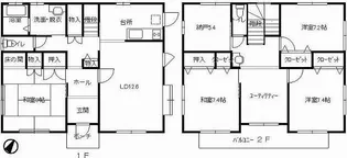 岡山県倉敷市中庄【一戸建】の間取り