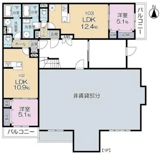 Kitamachi Residence【1階】の間取り