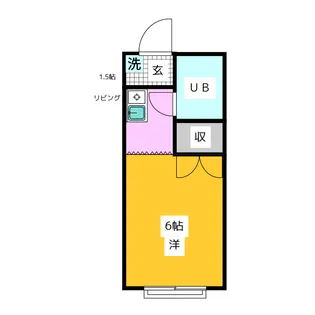 コーポこうよう【1階】の間取り