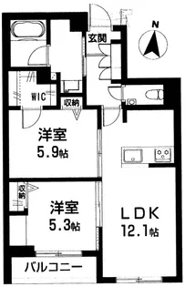 Blanc Noir【2階】の間取り