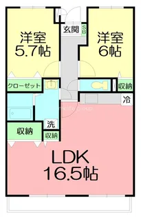 サンセールシマダ【3階】の間取り