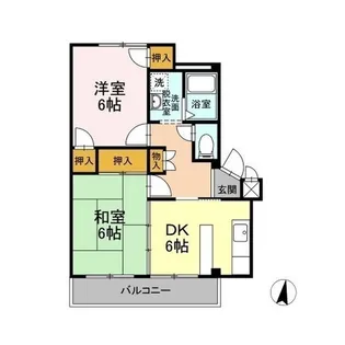 メゾンイナバ A【1階】の間取り