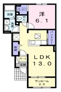 シェーネ 淳【1階】の間取り