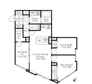 EDIT西池袋【1階】の間取り
