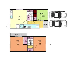 奈良県奈良市高畑町【一戸建】の間取り