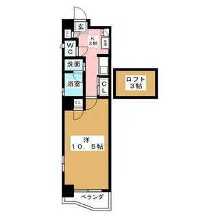 プレステージ西大須【7階】の間取り