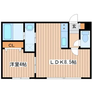 パリスガーデン山の手【3階】の間取り