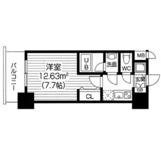 大阪府大阪市福島区福島7【マンション】の間取り