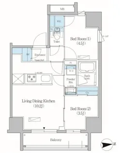 アーバネックス上野元浅草【11階】の間取り