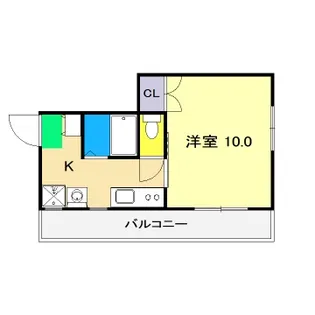 1Kの間取り画像