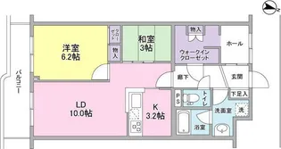 神奈川県川崎市高津区梶ケ谷5【マンション】の間取り