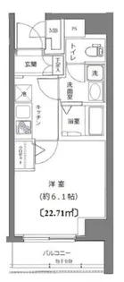 ライジングプレイス大森【6階】の間取り