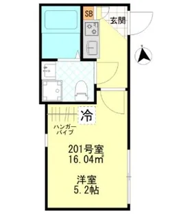 東京都葛飾区東四つ木1【アパート】の間取り