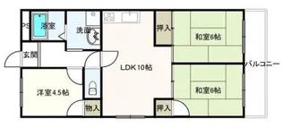 3LDKの間取り画像