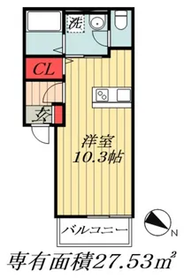 東京都江戸川区江戸川3【アパート】の間取り