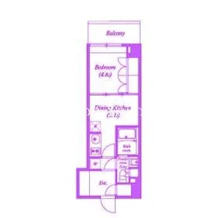 神奈川県横浜市中区蓬莱町2【マンション】の間取り