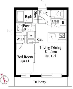 ラヴィエール千駄ヶ谷プレミアムレジデンス【2階】の間取り