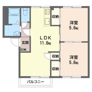 フレグランスY・K I【2階】の間取り