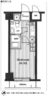 グランド・ガーラ高輪【7階】の間取り