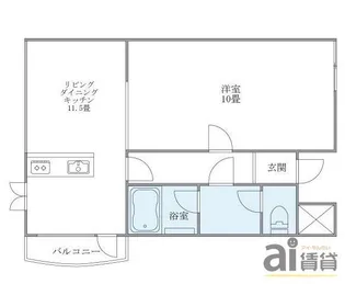東京都国立市東1【マンション】の間取り