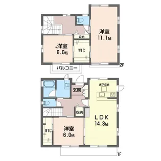 神奈川県横浜市泉区緑園6【一戸建】の間取り