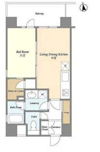 東京都港区白金台2【マンション】の間取り