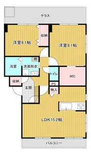 フェリカ天神川【1階】の間取り
