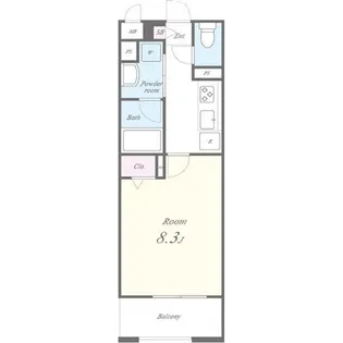 愛知県名古屋市守山区新城【アパート】の間取り