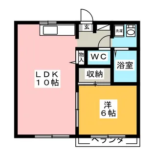 カーサヨネックス【1階】の間取り