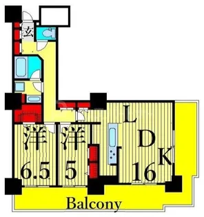 ロイヤルパークスタワー南千住【13階】の間取り