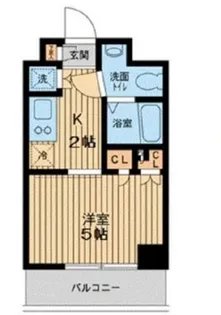 エスティメゾン武蔵小山【4階】の間取り
