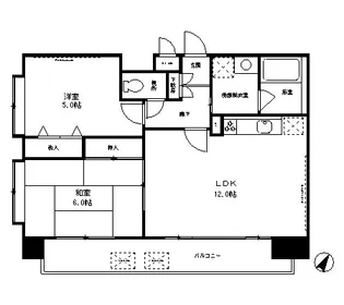 クロスフォート砧【3階】の間取り