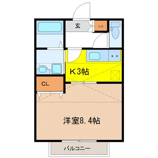 WISH伊在伍番館【1階】の間取り