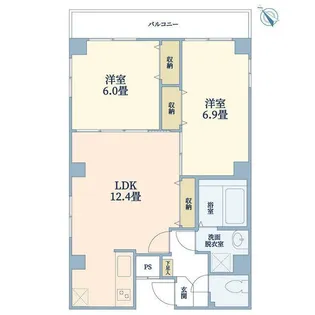 Rest Hirai【8階】の間取り