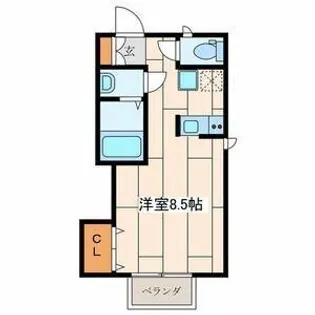 ワイズスクエア【2階】の間取り