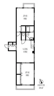 東京都世田谷区瀬田2【マンション】の間取り