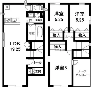 愛知県名古屋市守山区川上町【一戸建】の間取り
