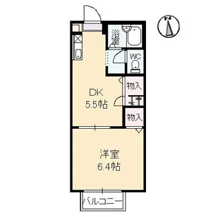 ハーピス児玉【2階】の間取り