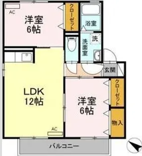 ウィル柏森【2階】の間取り