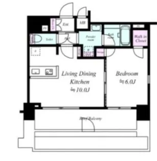 LEXE AZEST 赤羽【7階】の間取り