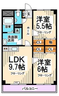 東京都世田谷区松原2【マンション】の間取り